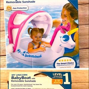 Level 1 My Unicorn Baby Boat with Removable Sunshade